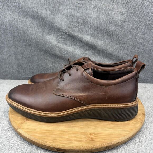 ECCO ST.1 Shoes Mens Size 9.5 Brown Leather Low Top Casual Sneakers Comfort main image 5